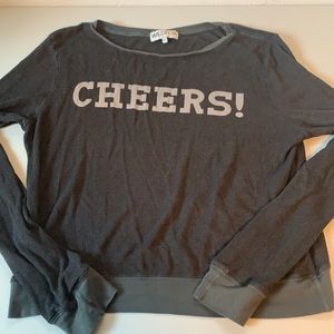 Wildfox soft crewneck “cheers!” Sweater - Large